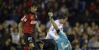 Gusmán evitou gol de Bernard no primeiro tempo com grande defesa  Foto: AFP