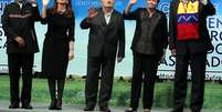 Da esquerda para a direita: Evo Morales, Cristina Kirchner, Pepe Mujica, Dilma Rousseff e Nicolás Maduro  Foto: EFE