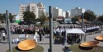 <p>As homenagens começaram no último sábado no espaço que abrigava o prédio da TAM Express contra o qual a aeronave se chocou, há quase seis anos</p>  Foto: Luiz Claudio Barbosa / Futura Press