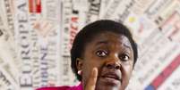 A ministra Cécile Kyenge foi comparada a um orangotango pelo vice-presidente do Senado italiano  Foto: AP