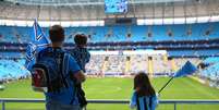 <p>Arena do Grêmio é a nova casa do clube gaúcho</p>  Foto: Lucas Uebel/Grêmio FBPA / Divulgação