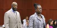 Tracy Martin e Sybrina Fulton em sess&atilde;o do julgamento no dia 9 de julho  Foto: Reuters