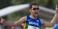 <p>Alan Fonteles conquistou o ouro dos 200 m T46</p>  Foto: Washington Alves/MPIX/CPB / Divulgação