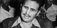 <p>Fidel Castro em foto de 1953</p>  Foto: AFP