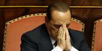 Berlusconi no Senado italiano, em Roma, no dia 19 de julho  Foto: AP