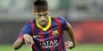 <p>Neymar terá seu primeiro contato com a torcida do Barcelona em partida diante do time que o revelou para o futebol</p>  Foto: Getty Images 
