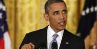 Barack Obama, durante entrevista coletiva na Casa Branca: pedido de reformas na inteligência em busca da confiança do público americano  Foto: AP