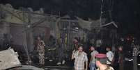 Explosão em mercado deixou dezenas de feridos em Bagdá  Foto: Reuters