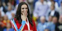 <p>Isinbayeva afirmou que é contra a discriminação, mas que leis da Rússia devem ser respeitadas</p>  Foto: EFE