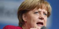 <p>Chanceler alem&atilde;, Angela Merkel, fala durante com&iacute;cio de campanha de elei&ccedil;&atilde;o</p>  Foto: Ralph Orlowski / Reuters