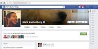 Hacker, que usou imagem de Edward Snowden, postou mensagem o perfil do fundador do Facebook  Foto: Reprodução