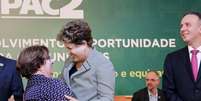 <p>Dilma falou sobre educação durante cerimônia de anúncio de investimentos do PAC para cidades da Grande São Paulo</p>  Foto: Roberto Stuckert Filho/PR / Divulgação