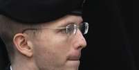 Bradley Manning, 25 anos, é levado até a corte para ouvir sua sentença  Foto: AP