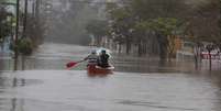 S&atilde;o Sebasti&atilde;o do Ca&iacute; (RS) registra alamentos ap&oacute;s cheia no rio Ca&iacute; por causa da forte chuva  Foto: Itamar Aguiar / Futura Press