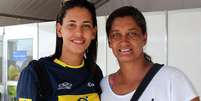<p>Duda &eacute; treinada pela m&atilde;e, Cida, ex-jogadora de v&ocirc;lei de praia</p>  Foto: Felipe Held / Terra