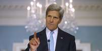 Kerry faz pronunciamento sobre a utilização de armas químicas pelo regime sírio de Bashar al-Assad  Foto: AP