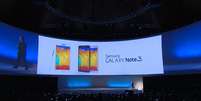 CEo da Samsung, JK Shin, apresentou o novo Galaxy Note 3  Foto: Reprodução