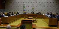 <p>Ministros do STF durante s&eacute;tima exclusiva para julgamento dos embargos de declara&ccedil;&atilde;o</p>  Foto: José Cruz / Agência Brasil