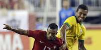 <p>Nani comandou o setor ofensivo de Portugal, mas não conseguiu brilhar contra a Seleção Brasileira</p>  Foto: AP