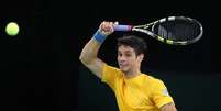 <p>Rogerinho (foto) foi derrotado por Kohlschreiber</p>  Foto: AP