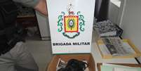 Os filhotes e a mãe deles foram entregues à Associação Encantadense de Defesa Animal (Aeda)  Foto: Brigada Militar / Divulgação