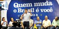 O presidente nacional do PSDB, senador Aécio Neves, participou do Encontro Regional PSDB Nordeste, em Maceió (AL)  Foto: Orlando Brito / Divulgação