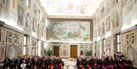 O papa Francisco apresenta sua nova Cúria romana, o "governo do Vaticano"  Foto: AP
