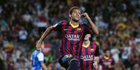 Neymar deixou sua marca com apenas cinco minutos de jogo  Foto: AFP