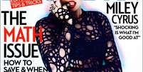 Miley Cyrus estampa a edição de novembro da revista  Foto: Reprodução