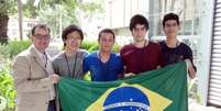 Equipe brasileira ficou em primeiro lugar na competição de matemática  Foto: OBM / Divulgação