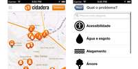 Aplicativo Cidadera está disponível para iOS e Android e permite fazer denúncias de problemas urbanos  Foto: Divulgação