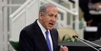 Netanyahu fez um discurso firme contra o programa nuclear iraniano na Assembleia Geral da ONU  Foto: AP
