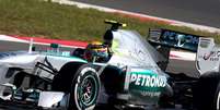 Hamilton foi o mais r&aacute;pido do primeiro dia de treinos do GP da Coreia do Sul  Foto: EFE