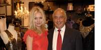 <p>Kate Moss e Philip Green</p>  Foto: Divulgação