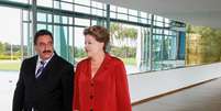 <p>Dilma e Ratinho conversam no Palácio da Alvorada</p>  Foto: Roberto Stuckert Filho / PR / Divulgação