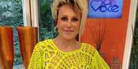 <p>Blusa usada pela apresentadora Ana Maria Braga fez sucesso entre as telespectadoras</p>  Foto: TV Globo / Divulgação