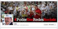 Mensagem de Lula no Facebook chama a atenção para a importância das mídias sociais na política  Foto: Facebook / Reprodução