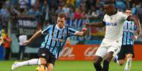 <p>Lucas Coelho ganha oportunidade como titular do Gr&ecirc;mio</p>  Foto: Lucas Uebel / Grêmio FBPA / Divulgação