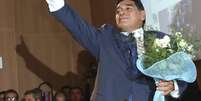 <p>Em 2014, Maradona completar&aacute; dez anos sem usar drogas</p>  Foto: EFE