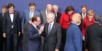 Líderes europeus reunidos na Bélgica  Foto: AP
