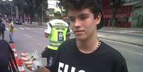 <p>Antônio Pedro Tenuto, 16 anos, levou cópia da identidade e foi impedido de fazer o exame</p>  Foto: Cirilo Junior / Terra
