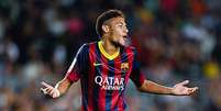 <p>Neymar vive grande momento na Espanha, mas vê o Santos, sua ex-equipe, com dificuldades desde a sua saída para o Barcelona</p>  Foto: Getty Images 