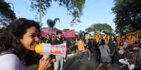 <p>Protesto de alunos da USP&nbsp;fecha entrada da Cidade Universit&aacute;ria em meio a greve e ocupa&ccedil;&atilde;o da reitoria</p>  Foto: Gabriela Biló / Futura Press