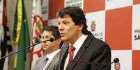 <p>O prefeito Fernando Haddad falou sobre o esquema fraudulento descoberto na prefeitura</p>  Foto: Tiago Mazza / Futura Press