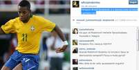 <p>Atacante Robinho usou seu perfil no Instagram para demonstrar sua felicidade com o retorno &agrave; Sele&ccedil;&atilde;o Brasileira</p>  Foto: Instagram / Reprodução