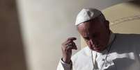 <p>Papa Francisco durante a celebração de sua missa semanal de quarta-feira na Praça São Pedro, Vaticano</p>  Foto: Tony Gentile / Reuters