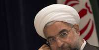 O presidente do Irã, Hassan Rouhani, durante coletiva de imprensa em Nova York, em setembro. Neste sábado o presidente afirmou que não desistirá de seu programa nuclear, após negociações de potências mundiais para conter o programa falharem. 27/09/2013  Foto: Adrees Latif / Reuters