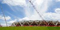 <p>Arena Amaz&ocirc;nia estava em ritmo final de obras</p>  Foto: Roberto Carlos/Agecom / Divulga&ccedil;&atilde;o