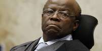 <p>Presidente do STF, Joaquim Barbosa, durante sessão do julgamento do mensalão</p>  Foto: Nelson Jr./SCO/STF / Divulgação