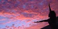 <p>A atriz publicou a imagem do p&ocirc;r-do-sol em seu Instagram</p>  Foto: Reprodu&ccedil;&atilde;o/Instagram